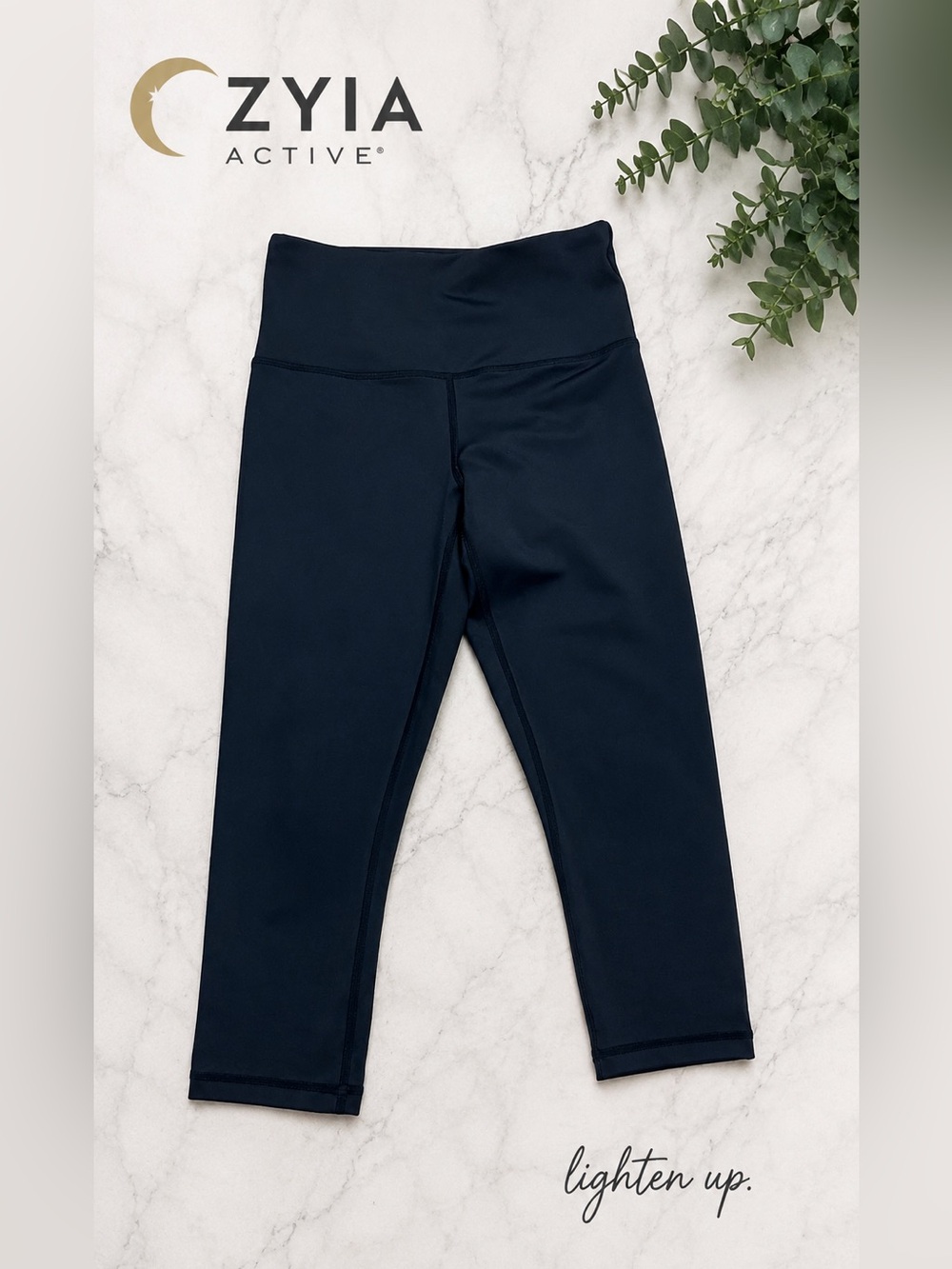 ZYIA Active Black Light n Tight Hi-rise Crop 17"